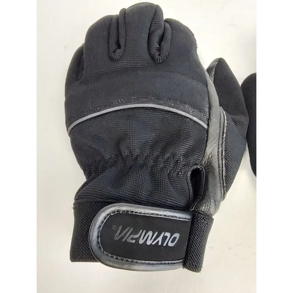 Olympia‎ Leather Women's L Riding Gloves Motorcycle Gloves Black